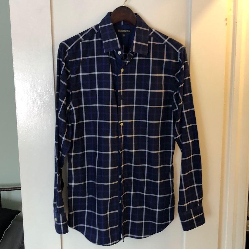 Banana Republic M Non Iron Tailored Slim Fit Shirt